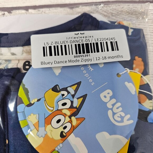 NEW!! Little Sleepies Bluey Dance Mode Zippy Size 12-18 months - Picture 2 of 3